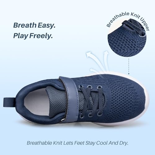 Boys Girls Sneakers Non-Slip Lightweight Running Shoes for Kids Breathable Tennis Shoes for Toddler/Little/Big Kid2