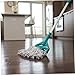 Pineeseatile Mop Handle, Mop Stick Replacement, 61in Heavy Duty Luminum Alloy Commercial Handle with Plastic Grip, Clamp-on Design for Professional/Industrial Floor Cleaning