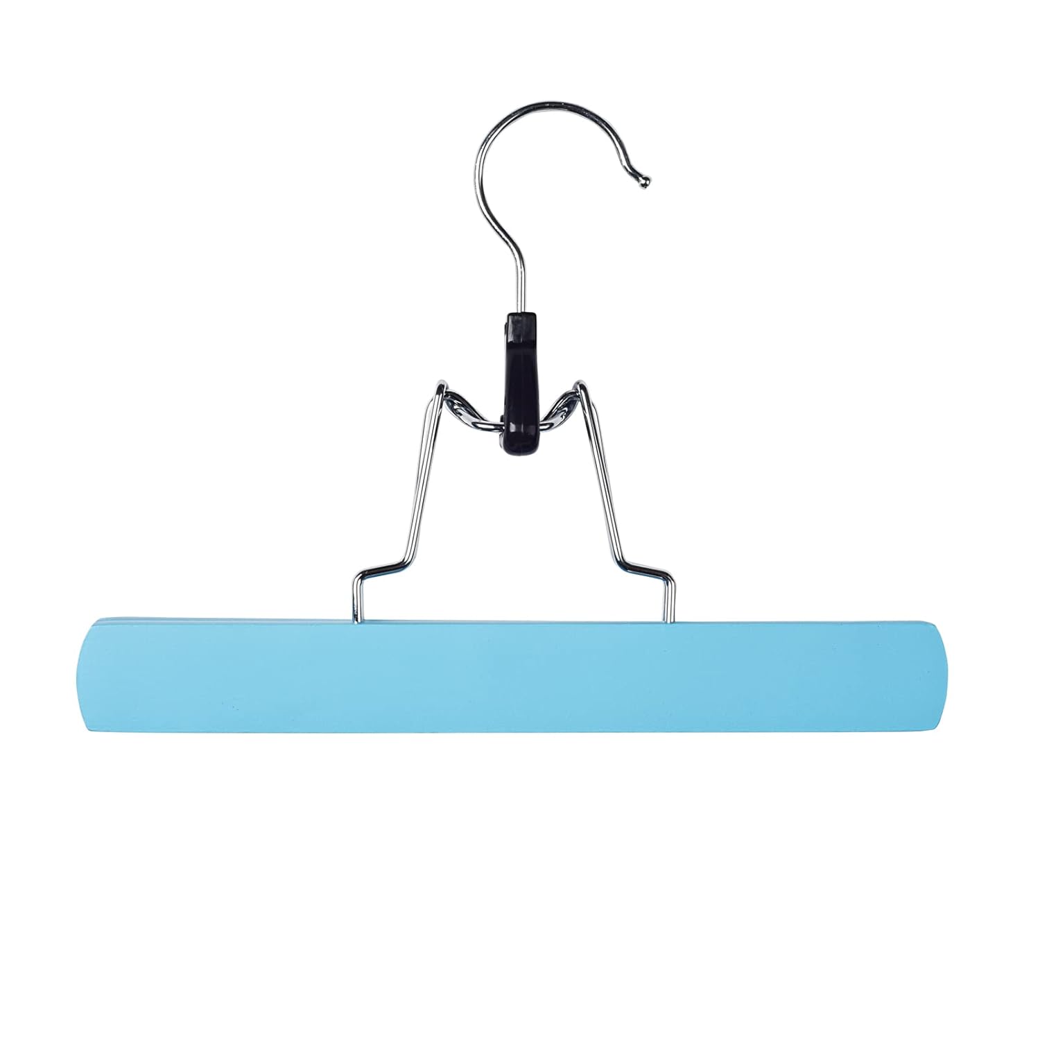 5 Pieces Wig Storage Bag with Wooden Hangers for Professional Hair Extensions Holder Wigs Pouch Dust-Proof Organizer Case (5pcs Light blue Wig Bags+5pcs Light blue Hangers)