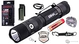 Powertac E5R-G4 1800 Lumen USB Rechargeable LED Police Duty Compact Powerful Tactical Flashlight...