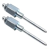 Fettnadeln kompatibel mit Fett 1/8 Zoll NPT Gewindedüse mit Spitzen, abnehmbarer Fettnadeladapter, rostfreie verzinkte Beschläge, kompatibel mit Metallteilen, 2 Stück