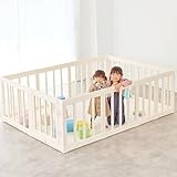 ベビーサークル ドア付き 白 (140×200cm)