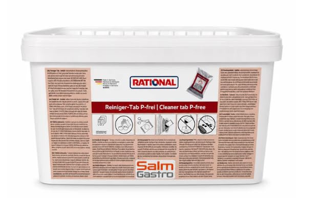 Rational 56.02.315E Lot de 130 pastilles de nettoyage rouges pour SCC et CM Plus - Remplace 56.00.210