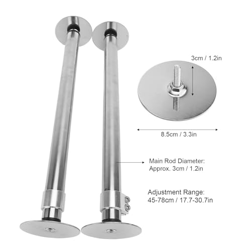 Support d'évier en acier inoxydable robuste et réglable de 45 à 78 cm pour cuisine - 5