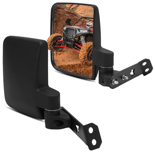 XPRUN UTV Side By Side Mirrors Adjustable Powersports Side View Mirrors Compatible with 2016-2024 Polaris General 1000 EPS 2017-2023 General 4 1000 EPS (Bracket-Star)