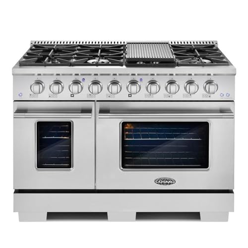 COSMO 48-inch Gas Range with 8 Italian Burners