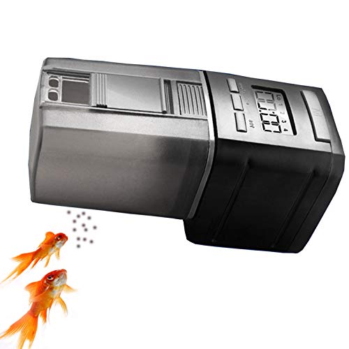 XYWBTCXK Aquarium-automatischer Fisch-Zufuhr, Auto-Fisch-Nahrungsmittelzufuhr mit LCD-Anzeige für Aquarium Timer Feeder für Urlaub Ferien