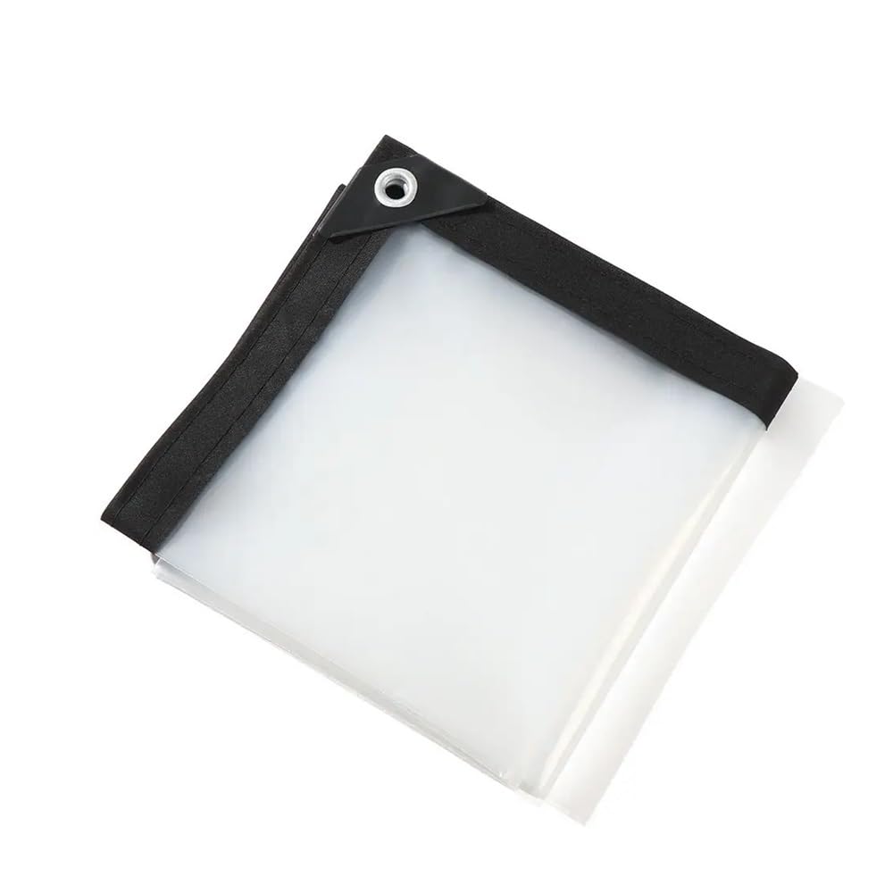 0,1 mm plastikowa folia PE, przezroczysta, odporna na deszcz, plandeka, ogród, balkon, szklarnia, sukulent, utrzymuje ciepło, wodoodporna tkanina (1 x 2 m)