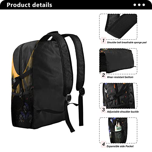 Cartable panda noir pliable et imperméable pour voyage scolaire
