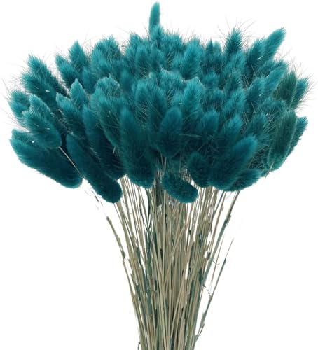 120Pcs Getrocknetes Pampasgras, Natürlicher Blumenstrauß, Bodenvase Deko, Künstlich Groß Trockenblumen