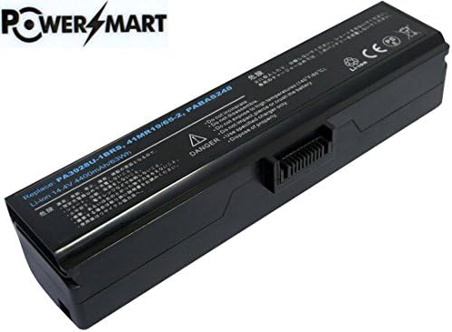 PowerSmart 8 Cell 14.4V 4400mAh Replacement Laptop Battery for Toshiba Qosmio X775, X775-3DV78, X775-3DV80, X775-3DV82, X775-Q7270, X775-Q7272, X775-Q7273, X775-Q7275, X775-Q7380, X775-Q7384, X775-Q7387,