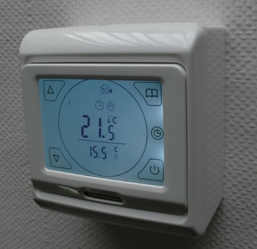 Preisvergleich Produktbild SM-PC®, Raumthermostat Thermostat programmierbar mit Touchscreen AUFPUTZ #ap695