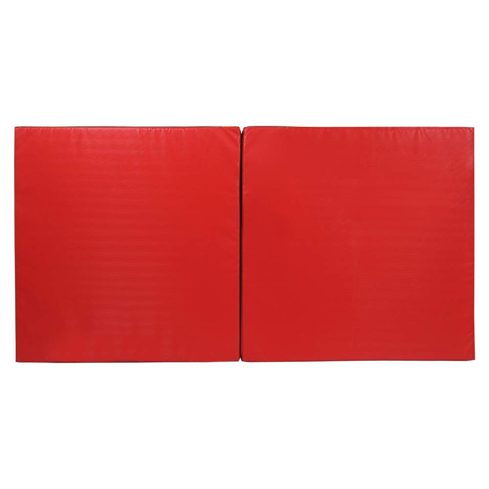 Grevinga® klappbare Turnmatte | RG 22 | 200 x 100 x 6 cm | ROT-SCHWARZ
