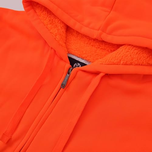 Image of LeeHanTon Men Fleece Jacket Lightweight Sherpa Fleece Jackets Zip Up Hoodie Lined Sweatshirt Coat with Pockets