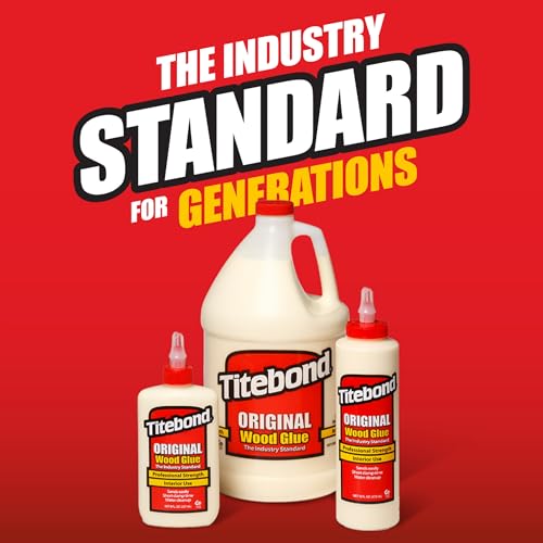 Image of Titebond Original Wood Glue ProJug 2.15 Gal. - Professional-Grade Adhesive for Woodworking, Hardboard, Particleboard, Leather & Cloth, Great Sandability, Easy Water Cleanup - 50609