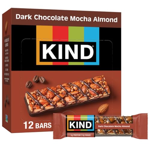 KIND Bar Nuts & Spices Dark Chocolate Mocha Almond 12 Bars