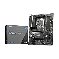 MSI PRO B660-A DDR4 Mainboard ATX - unterstützt Intel Core Prozessoren 12. Generation, LGA 1700 - DDR4 Memory Boost 4800+MHz/OC, PCIe 4.0 x16 Slot, 2 x M.2 Gen4 Slots, 2.5G LAN