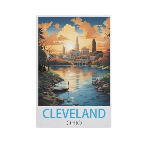 Peinture diamant 5D Cleveland Ohio PGCKSK Full Drill 40x50 cm