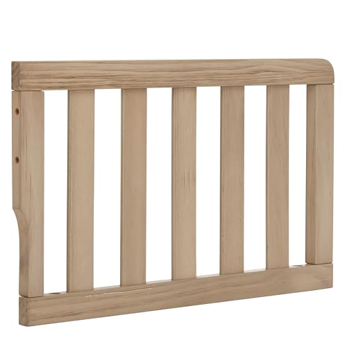 Image of Dream On Me Toddler Guard Rail for Convertible Crib, Solid Wood Bed Rail for Toddler Bed Conversion, Sand Dunes
