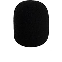 Tetra-Teknica Essentials Series XLWS-1P شاشة ميكروفون كبيرة جدًا للزجاج الأزرق اليتي ، MXL ، Audio Technica ، وغيرها من ميكروفونات USB الكبيرة ، اللون الأسود