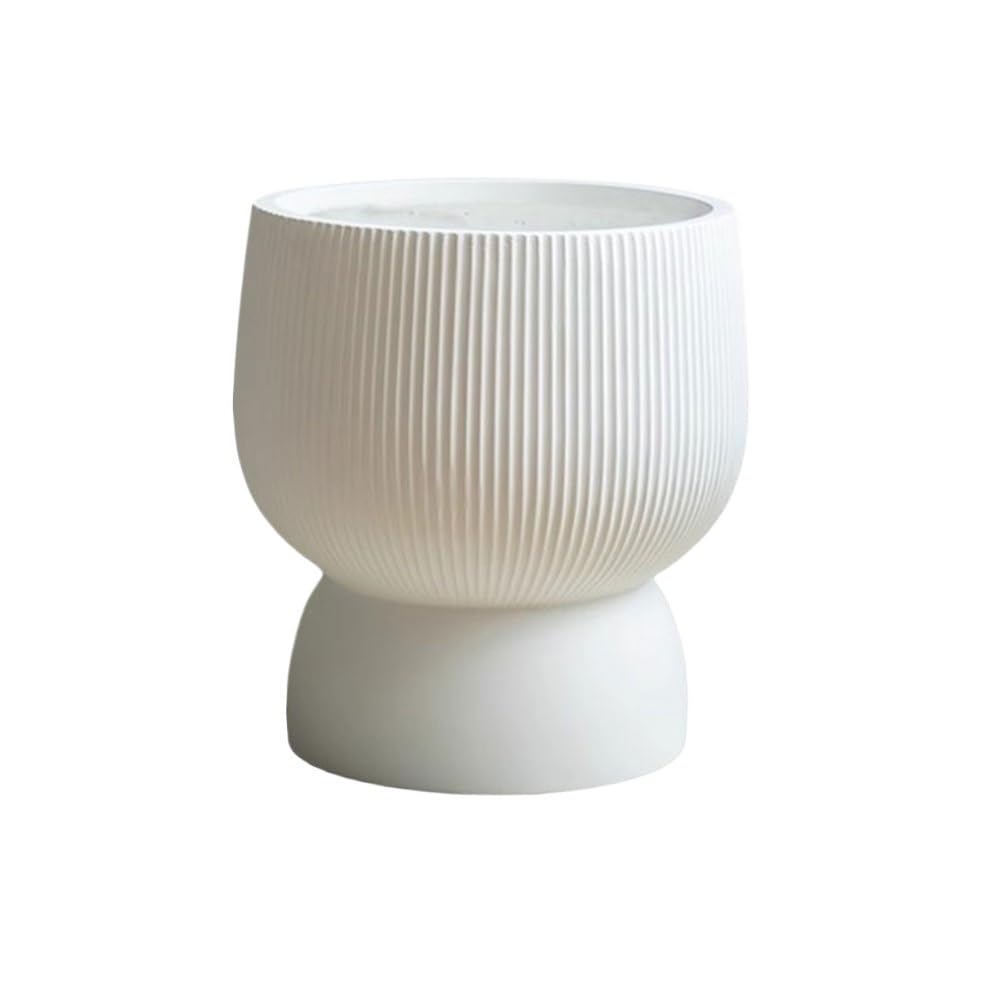 L8p2B5s7 Garden Pots Cup Shape Planter with Streaks Magnesium Clay Flower Pot for Garden Balcony