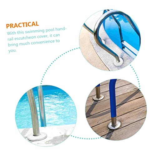 Recubrimientos para escaleras de piscina Toddmomy 5 piezas acero inoxidable miniatura 4