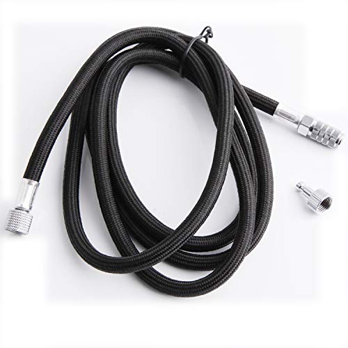 Fengda Airbrush Hose 3 Meter Black BD-30 with Standard 1/8 Size Fittings on Both Ends with Quick Disconnector