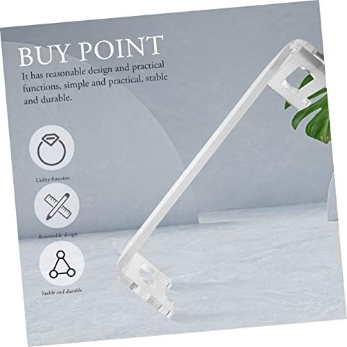 NUOBESTY Akrilik monitör yükseltici, çalışma masası düzenleyici, depolama alanlı, bilgisayar monitörü için, masaüstü düzenleyici, ev ve ofis kullanımı için monitör standı - Görsel 5