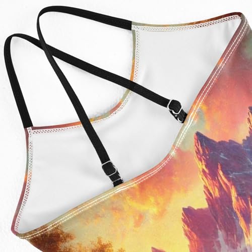 Mountains River Orange Bathing Suits for Girls Swimsuit Swimsuits One Piece Summer Beach Swimwear4