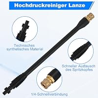 Hochdruckreiniger Pistole Lanze für Kärcher K2 K3 K4 K5 K6 K7 für Bosch, Kunststoff Strahlrohr für Hochdruckreiniger, Hochdruck Sprühlanze Düse Sprühdüse, Hochdruckreiniger Zubehör – Ansicht 5