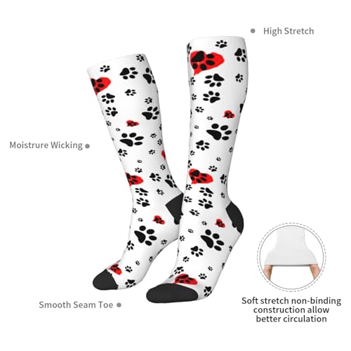 Image of Knee High Socks for Women Girls Fashion Women's Festival Stockings for Casual Running Work Travel