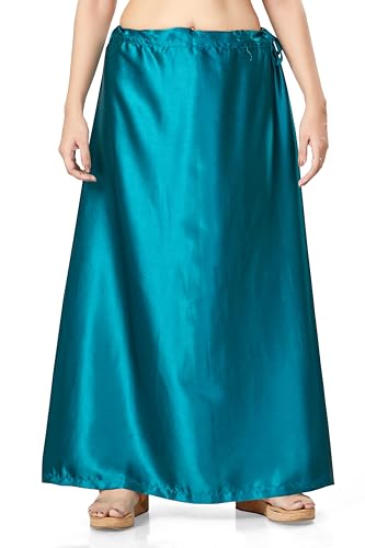 Image of Madhu Fashion Women's Satin Saree Petticoat Saree Underskirt