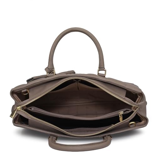 Image of Da Milano Leather Book Tote for Women (01940)