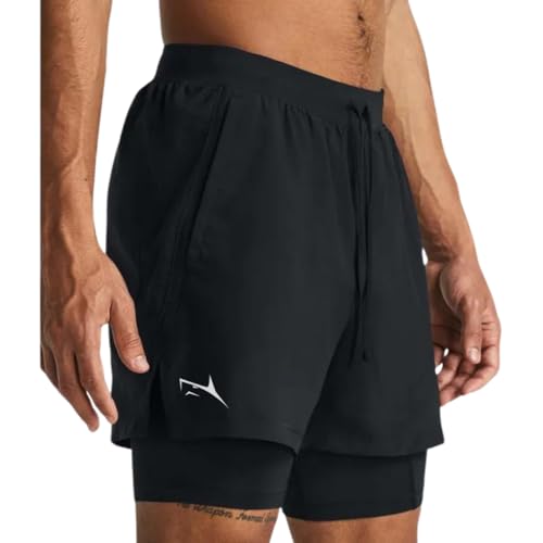 Prosharx 2 in 1 active dual shorts with inner tights layer | men'...