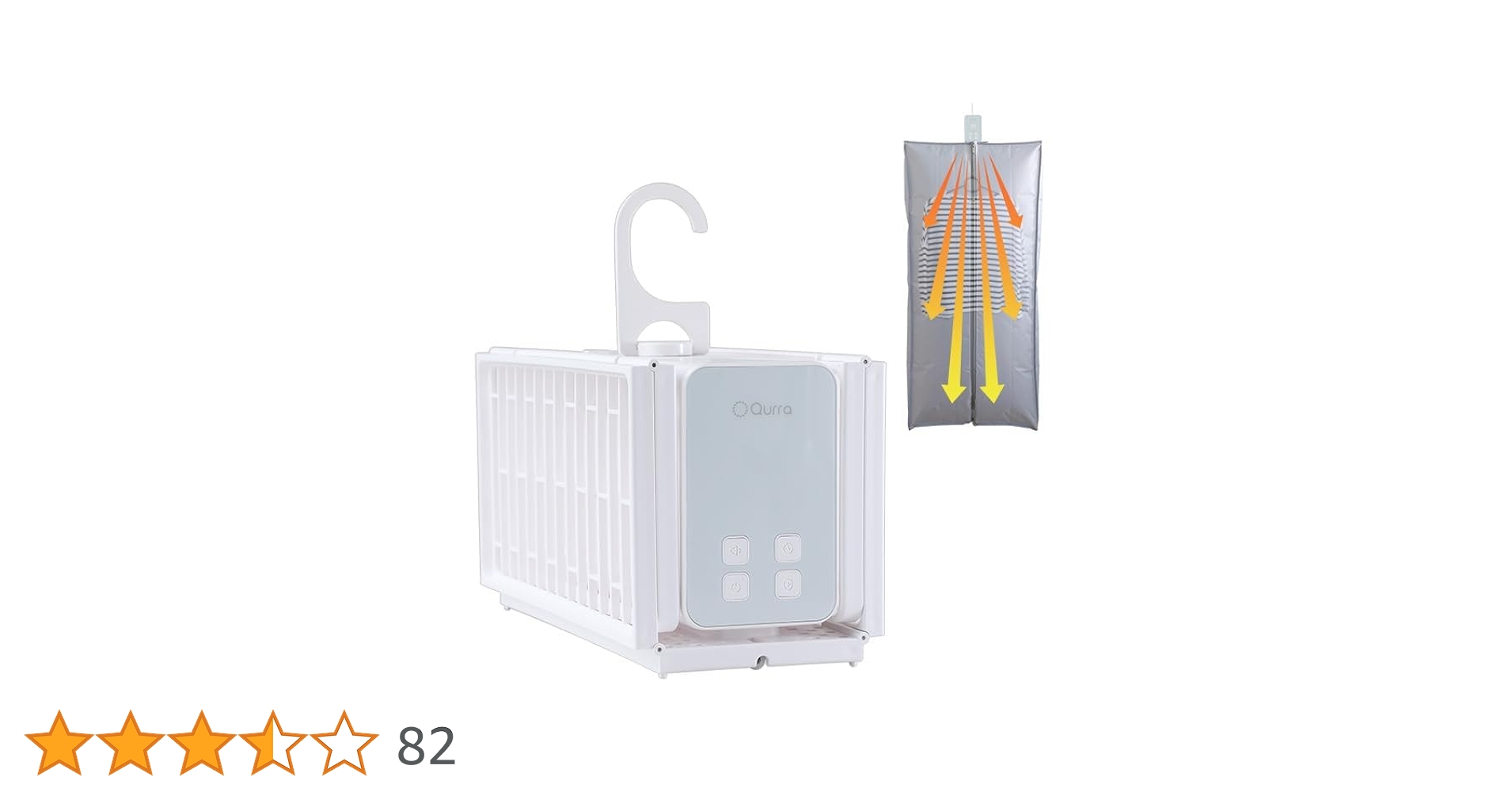 Qurra ぽけどらい さっと 乾燥機 小型 衣類乾燥機 3R-HCD02WT 4106kp2YuzL.jpg_BO30,255,255,