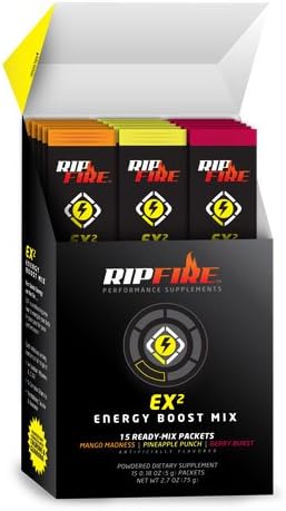 RipFire EX2 Energy Boost Mix 15 Ready Mix Packets + Receive Free Ripfire Xcelerate Sample w/ Order