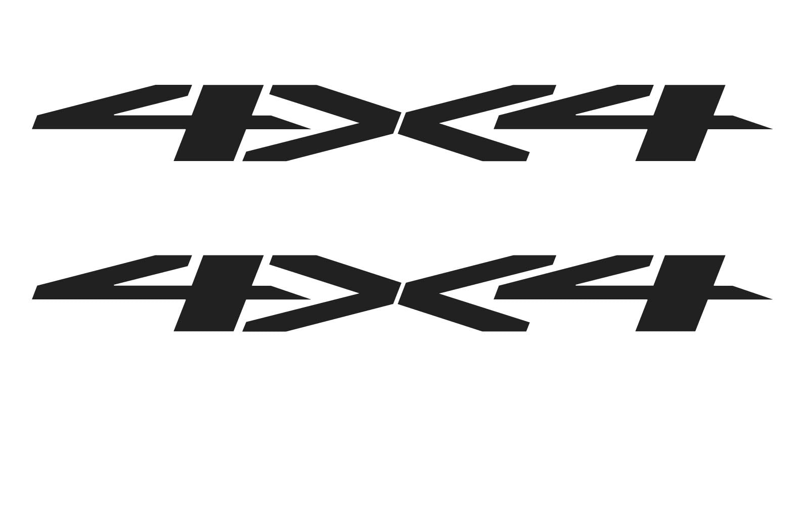 Chevy Silverado 1500 2500 3500 Matte Black 4X4 Bedside Decals 2019-2026 Set of 2 GM Licensed