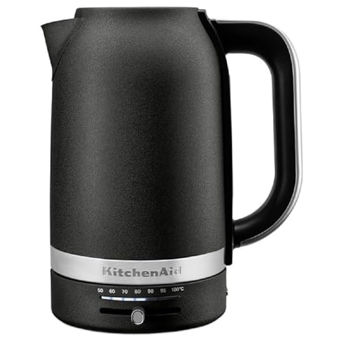KitchenAid 859711684180 bouilloire 1,7 L 2400 W Noir, Acier inoxydable