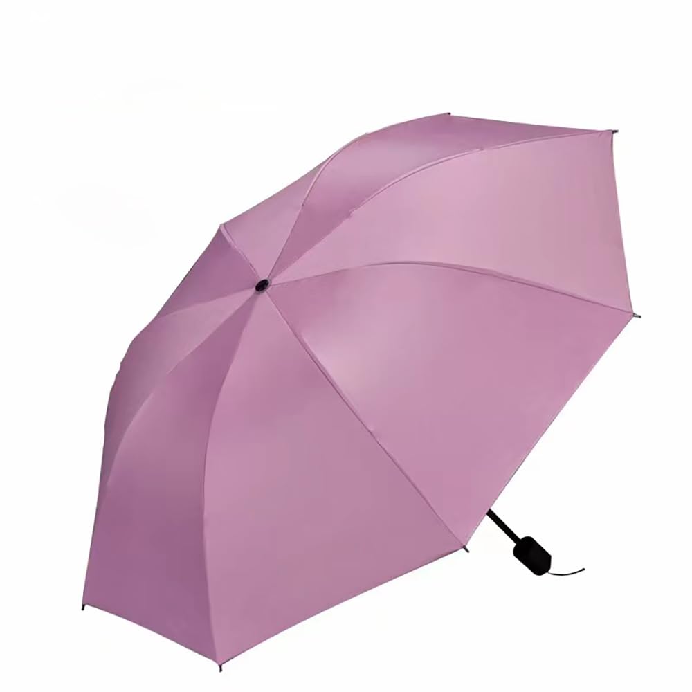 Automatic Windproof Travel Umbrella - Small, Lightweight, Sturdy Steel Shaft Mini Folding Portable Backpack Car Purse Men and Women Business Solid Color Sun Umbrella