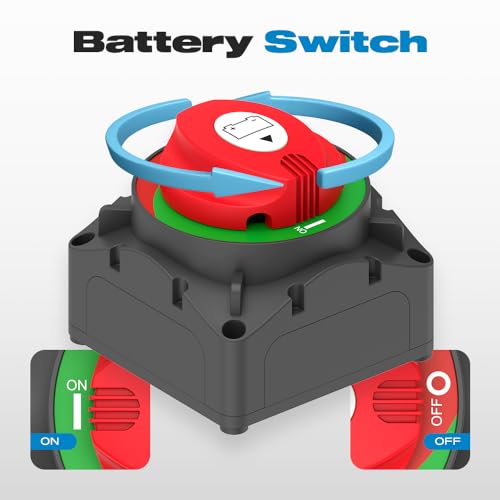 image for Malictele On/Off 600A Battery Master Cut Disconnect Switch Isolator - 