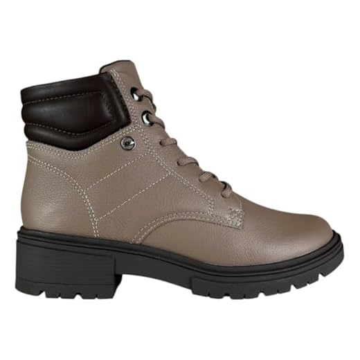 Bota Coturno Feminino Dakota Em Couro Legitimo Tratorado (Chocolate, BR, Adulto, Numérico, 37)