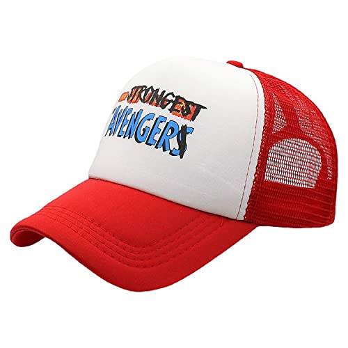 brehiay Thor Casquette de camionneur rouge réglable avec dos en maille filet pour Halloween Accessoires fantaisie pour homme et femme, Rouge, taille unique Cover