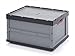 Produktbild 5xProfi-Faltbox mit Deckel Auer 188 Liter | FBD 86/445, 80x60x44,5 cm | Faltbox Behälter Stapelbehälter Aufbewahrungskiste Transportbox Lagerkiste