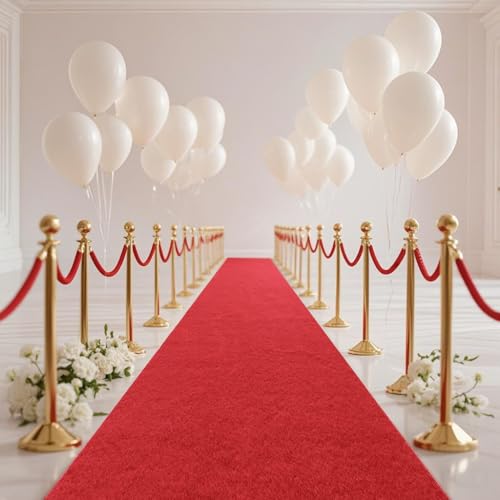 Heavy-Duty Red Carpet Runner for Weddings & Events