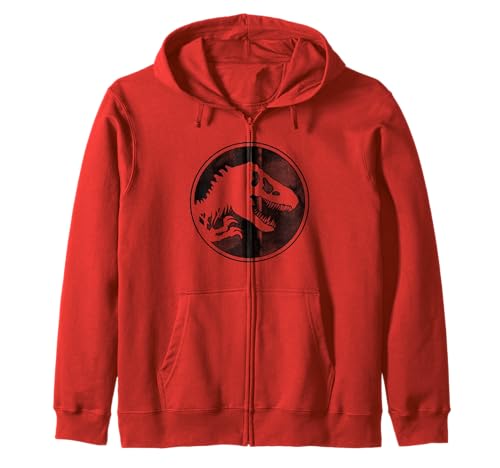 Sweat à capuche zippé Jurassic World Dominion style vintage retro