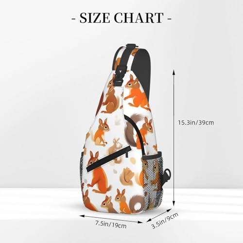 Mochila Cruzada Urbana Negra Estampada para Adultos miniatura 3