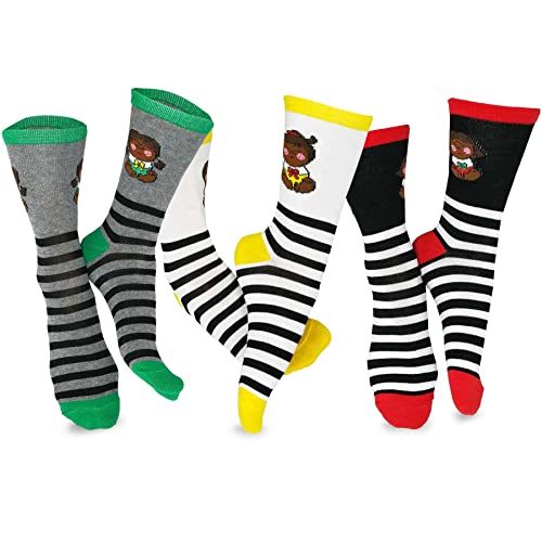 TeeHee Crazy Fun Silly Funky Girls Socks Novelty Knee High and Crew for Women Multipair Cotton