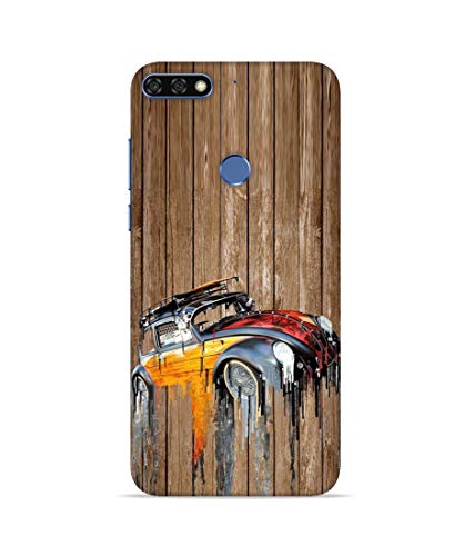 Image of Silence Printed Colourful Hand Printing Wooden Background Designer Back Case Cover for Huawei Honor 7X