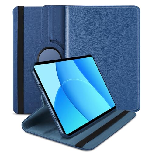 Image of TGK 360 Rotatable Smart Flip Cover for OnePlus Pad Lite 11 inch Tablet Case, Oppo Pad SE 11 inch (Dark Blue)