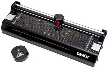 Deskit 3 in 1 Thermal A4 Laminator Machine, Trimmer and Corner Rounder Tool โ Professional Finish for Home or Office